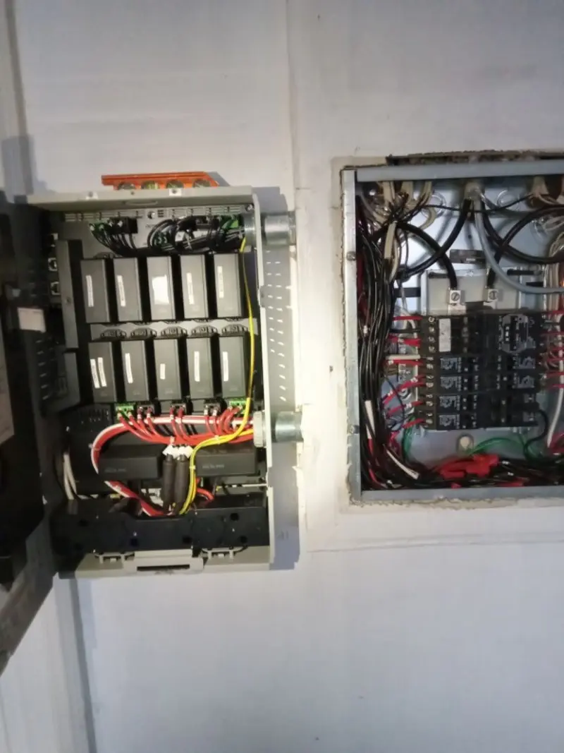 Electrical panel upgrade completed for Ring Doorbell Installation in Blaine